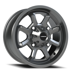 Vision Wheel 415 Gunmetal 15x7 +38 4x136mm 110.5mm - Wheelwiz