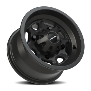 Vision Wheel 415 Matte Black 12x7 +3 4x110mm 86mm - Wheelwiz