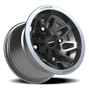 Vision Wheel 416 Gunmetal 12x8 -10 4x156mm 131.1mm - Wheelwiz