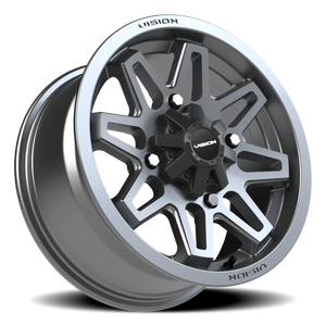 Vision Wheel 416 Gunmetal 15x7 +38 4x136mm 110.5mm - Wheelwiz