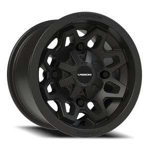 Vision Wheel 416 Matte Black 12x7 +3 4x136mm 110.5mm - Wheelwiz