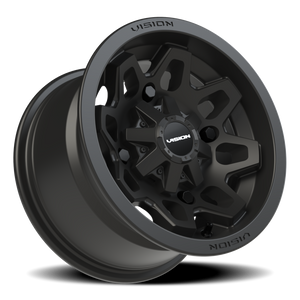 Vision Wheel 416 Matte Black 12x7 +3 4x156mm 131.1mm - Wheelwiz