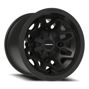 Vision Wheel 416 Matte Black 12x8 -10 4x156mm 131.1mm - Wheelwiz