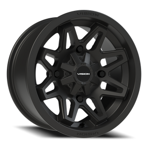 Vision Wheel 416 Matte Black 14x7 +3 4x156mm 131.1mm - Wheelwiz