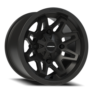Vision Wheel 416 Matte Black 14x8 -10 4x136mm 110.5mm - Wheelwiz