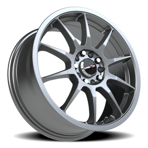 Vision Wheel 425 Gunmetal 17x7 +42 4x100mm 73.1mm - Wheelwiz
