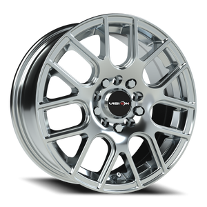 Vision Wheel 426H Chrome 15x6.5 +38 5x108mm 73.1mm - Wheelwiz