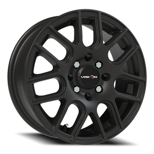 Vision Wheel 426H Matte Black 14x5.5 +38 4x100mm 73.1mm - Wheelwiz