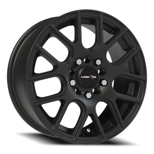 Vision Wheel 426H Matte Black 15x6.5 +38 5x100mm 73.1mm - Wheelwiz