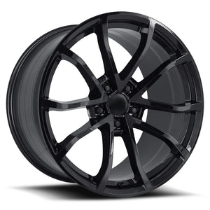 Factory Reproductions FR 25 Gloss Black 20x12 +59 5x120.65mm 70.3mm