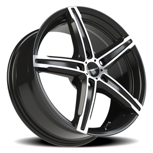 Vision Wheel 469 Gloss Black Machined Face 17x7 +38 5x115mm 73.1mm - Wheelwiz