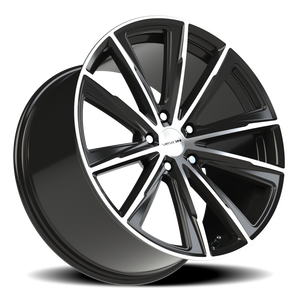 Vision Wheel 471V Gloss Black Machined Face 20x10.5 +42 5x112mm 66.6mm - Wheelwiz