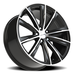 Vision Wheel 471V Gloss Black Machined Face 20x9 +38 5x120.65mm 73.1mm - Wheelwiz