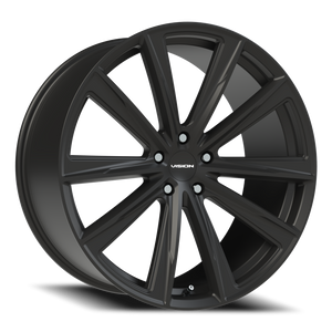 Vision Wheel 471V Satin Black 22x10.5 +42 5x112mm 66.6mm - Wheelwiz