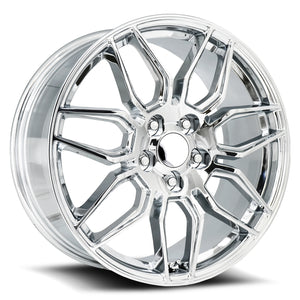 Factory Reproductions FR 401 Chrome 19x8.5 +56 5x120.65mm 70.3mm