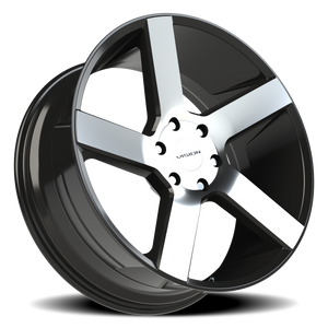 Vision Wheel 472V Gloss Black Machined Face 22x9.5 +15 6x139.7mm 78.1mm - Wheelwiz