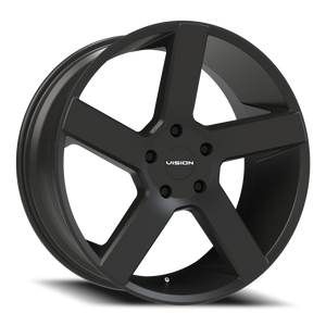 Vision Wheel 472V Satin Black 22x9.5 +8 5x139.7mm 77.8mm - Wheelwiz