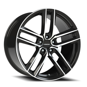Vision Wheel 475V Gloss Black Machined Face 20x10.5 +42 5x114.3mm 73.1mm - Wheelwiz