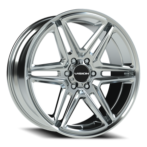 Vision Wheel 476 Chrome 22x9.5 +30 6x139.7mm 78.1mm - Wheelwiz