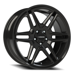 Vision Wheel 476 Gloss Black 20x9 +15 5x115mm 74.1mm - Wheelwiz