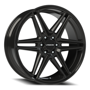 Vision Wheel 476 Gloss Black 24x9.5 +30 6x139.7mm 78.1mm - Wheelwiz