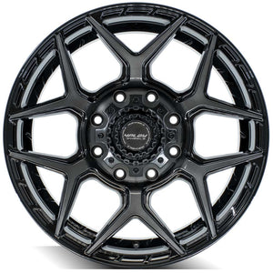 4Play Gen3 4P06 Gloss Black w/ Brushed Face & Tinted Clear 20x9.0 0 8x170mm 124.9mm - Wheelwiz