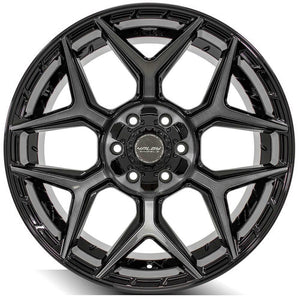 4Play Gen3 4P06 Gloss Black w/ Brushed Face & Tinted Clear 20x10.0 -18 6x139.7|6x135mm 106.1mm - Wheelwiz