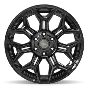 4Play 4P44 Gloss Black 20x10 -18 6x135|6x139.7mm 106.1mm - Wheelwiz