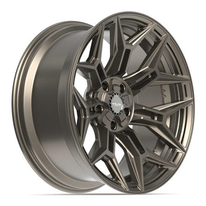 4Play 4P44 Satin Bronze 22x10 -18 5x127|5x139.7mm 87.1mm - Wheelwiz