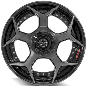 4Play Gen2 4P50 Gloss Black w/ Brushed Face & Tinted Clear 22x10.0 -18 6x139.7|6x135mm 106.1mm - Wheelwiz