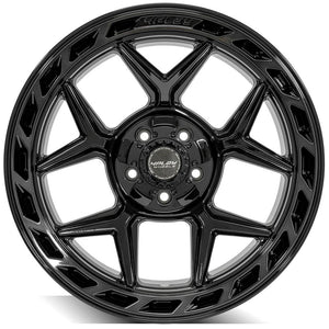 4Play Gen3 4P55 Gloss Black w/ Brushed Face & Tinted Clear 20x10.0 -18 5x127|5x139.7mm 87.1mm - Wheelwiz