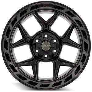 4Play Gen3 4P55 Gloss Black w/ Brushed Face & Tinted Clear 20x10.0 -18 6x139.7|6x135mm 106.1mm - Wheelwiz