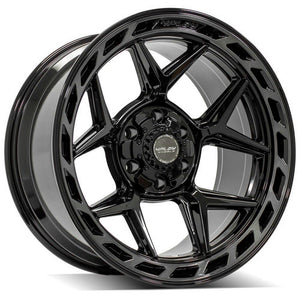 4Play Gen3 4P55 Gloss Black w/ Brushed Face & Tinted Clear 20x10.0 -18 6x139.7|6x135mm 106.1mm - Wheelwiz