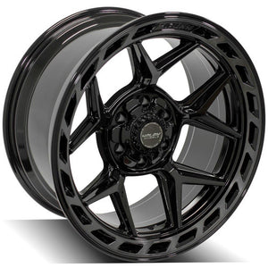 4Play Gen3 4P55 Gloss Black w/ Brushed Face & Tinted Clear 20x10.0 -18 6x139.7|6x135mm 106.1mm - Wheelwiz