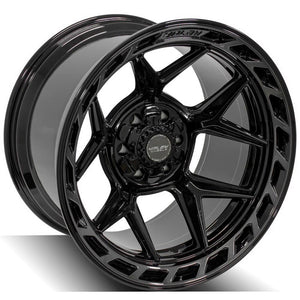 4Play Gen3 4P55 Gloss Black w/ Brushed Face & Tinted Clear 20x12.0 -44 6x139.7|6x135mm 106.1mm - Wheelwiz