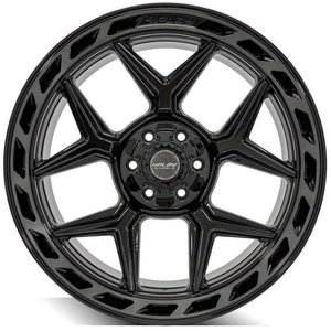 4Play Gen3 4P55 Gloss Black w/ Brushed Face & Tinted Clear 22x10.0 -18 6x139.7|6x135mm 106.1mm - Wheelwiz