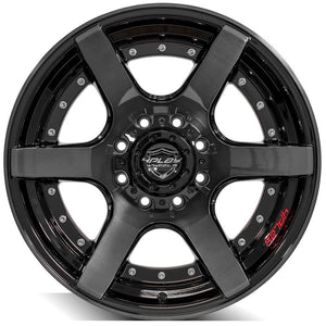 4Play Gen2 4P60 Gloss Black w/ Brushed Face & Tinted Clear 20x10.0 -24 8x170mm 124.9mm - Wheelwiz