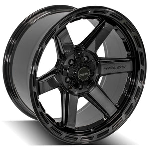 4Play Gen3 4P63 Gloss Black w/ Brushed Face & Tinted Clear 20x10.0 -18 5x127|5x139.7mm 87.1mm - Wheelwiz