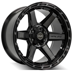 4Play Gen3 4P63 Gloss Black w/ Brushed Face & Tinted Clear 20x10.0 -18 6x139.7|6x135mm 106.1mm - Wheelwiz