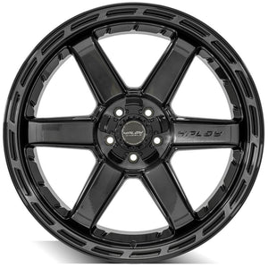 4Play Gen3 4P63 Gloss Black w/ Brushed Face & Tinted Clear 22x10.0 -18 5x127|5x139.7mm 87.1mm - Wheelwiz
