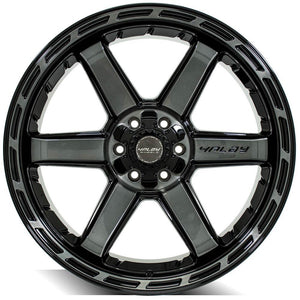 4Play Gen3 4P63 Gloss Black w/ Brushed Face & Tinted Clear 22x12.0 -44 6x139.7|6x135mm 106.1mm - Wheelwiz