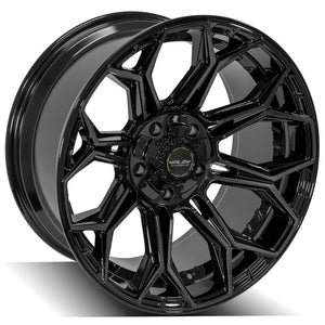 4Play Gen3 4P83 Gloss Black w/ Brushed Face & Tinted Clear 20x10.0 -18 5x127|5x139.7mm 87.1mm - Wheelwiz