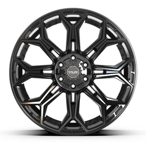 4Play Gen3 4P83 Gloss Black 22x10.0 -18 6x139.7|6x135mm 106.1mm