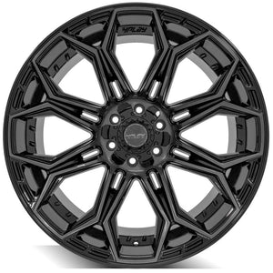 4Play Gen3 4P83 Gloss Black w/ Brushed Face & Tinted Clear 22x12.0 -44 6x139.7|6x135mm 106.1mm - Wheelwiz