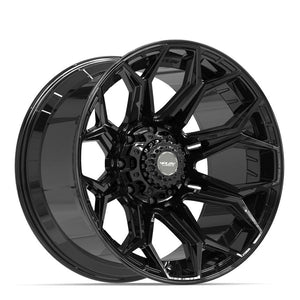 4Play 4P83 Gloss Black 22x12 -44 8x180|N/Amm 124.1mm - Wheelwiz