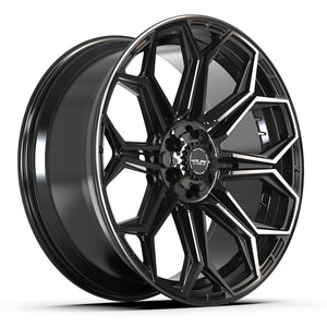 4Play Gen3 4P83 Gloss Black 24x10.0 +18 6x139.7|6x135mm 106.1mm - Wheelwiz