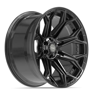 4Play 4P83 Gloss Black 24x12 -44 6x135|6x139.7mm 106.1mm - Wheelwiz