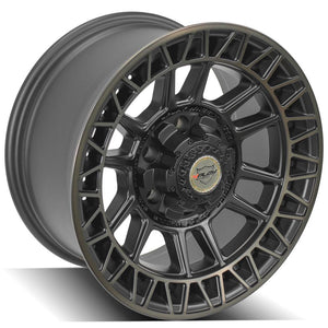 4Play Sport Series 4PS12 Satin Machined w/ Bronze 17x9.0 0 6x135|6x139.7mm 106.1mm