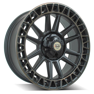 4Play Sport Series 4PS12 Satin Machined w/ Bronze 22x9.0 0 5x127|5x139.7mm 87.1mm