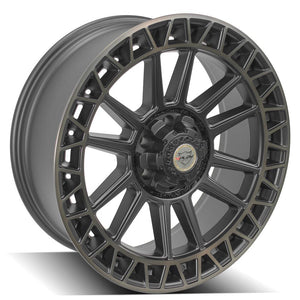 4Play Sport Series 4PS12 Satin Machined w/ Bronze 22x9.0 0 6x135|6x139.7mm 106.1mm